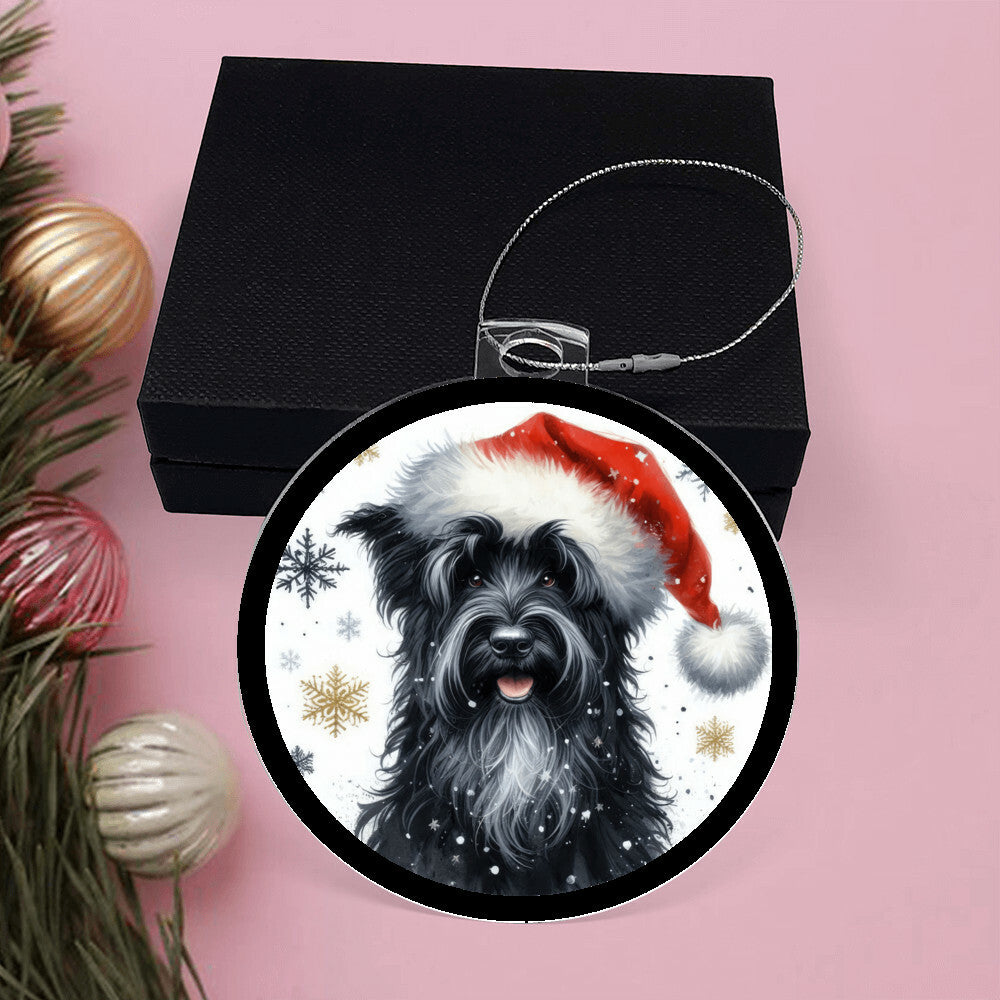 Christmas Dog - Black Russian Terrier - Acrylic Ornament