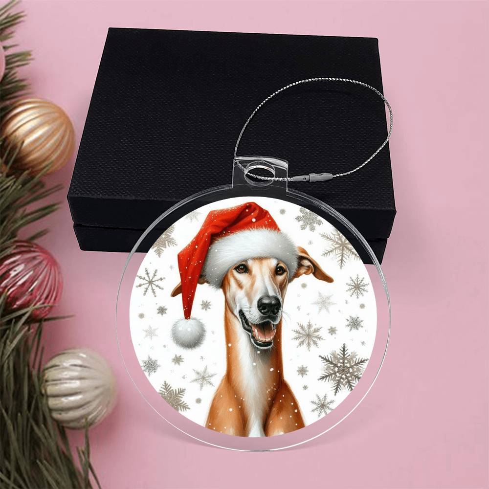 Christmas Dog - Azawakh - Acrylic Ornament