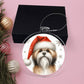 Christmas Dog - Lhasa Apso - Acrylic Ornament