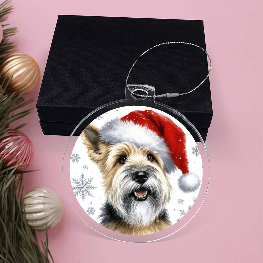 Christmas Dog - Glen of Imaal Terrier - Acrylic Ornament