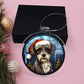 Dog Stained Glass Christmas Design 026 - Acrylic Ornament