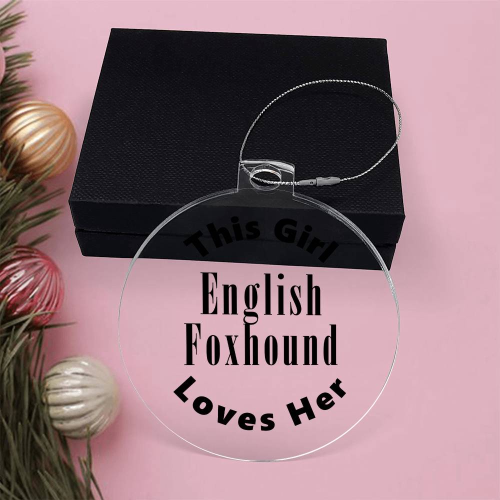 English Foxhound - Acrylic Ornament