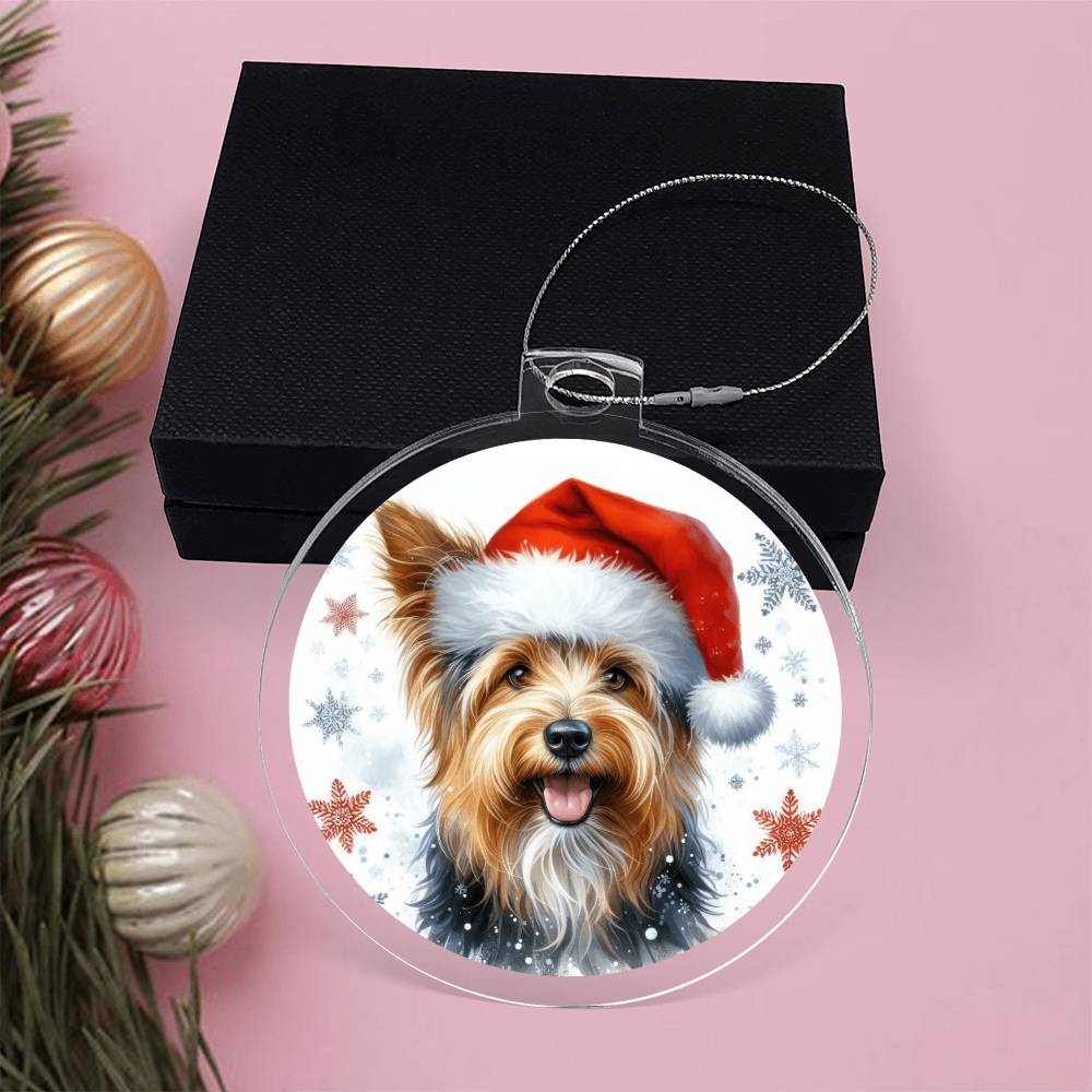 Christmas Dog - Australian Terrier - Acrylic Ornament