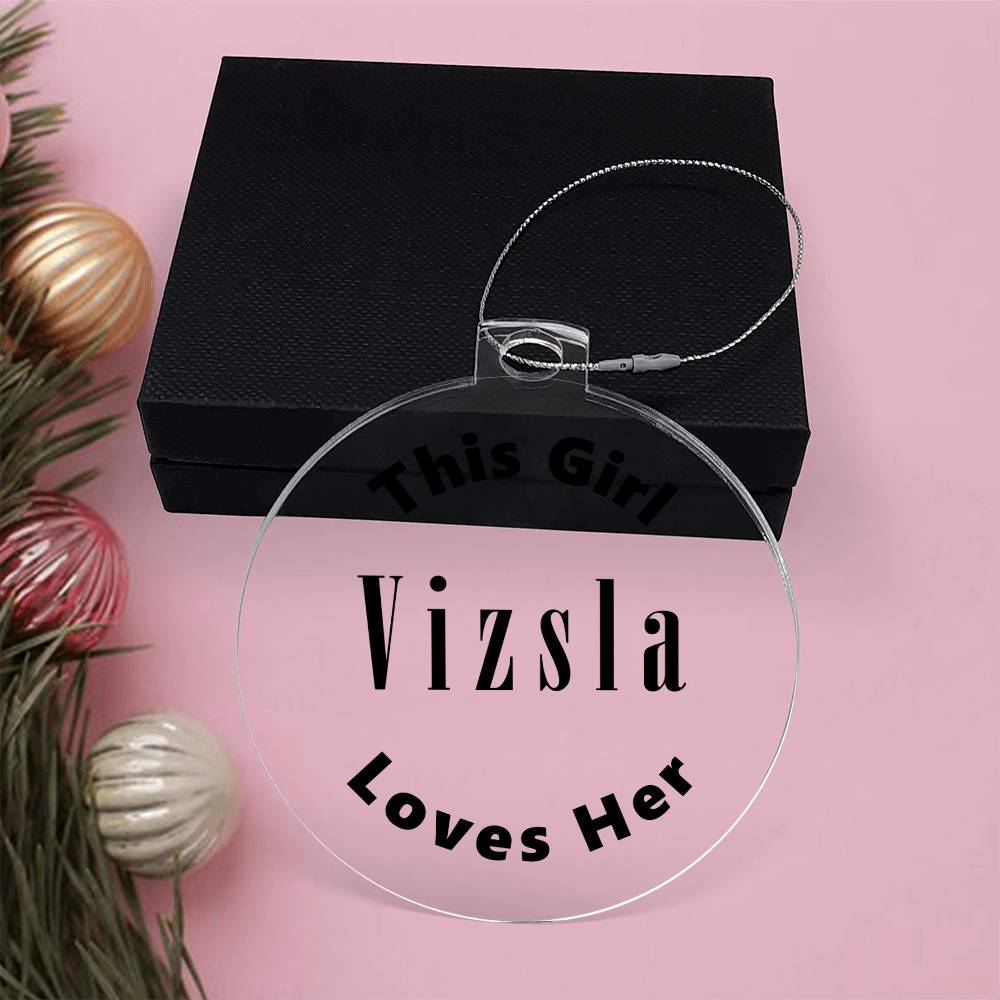 Vizsla - Acrylic Ornament