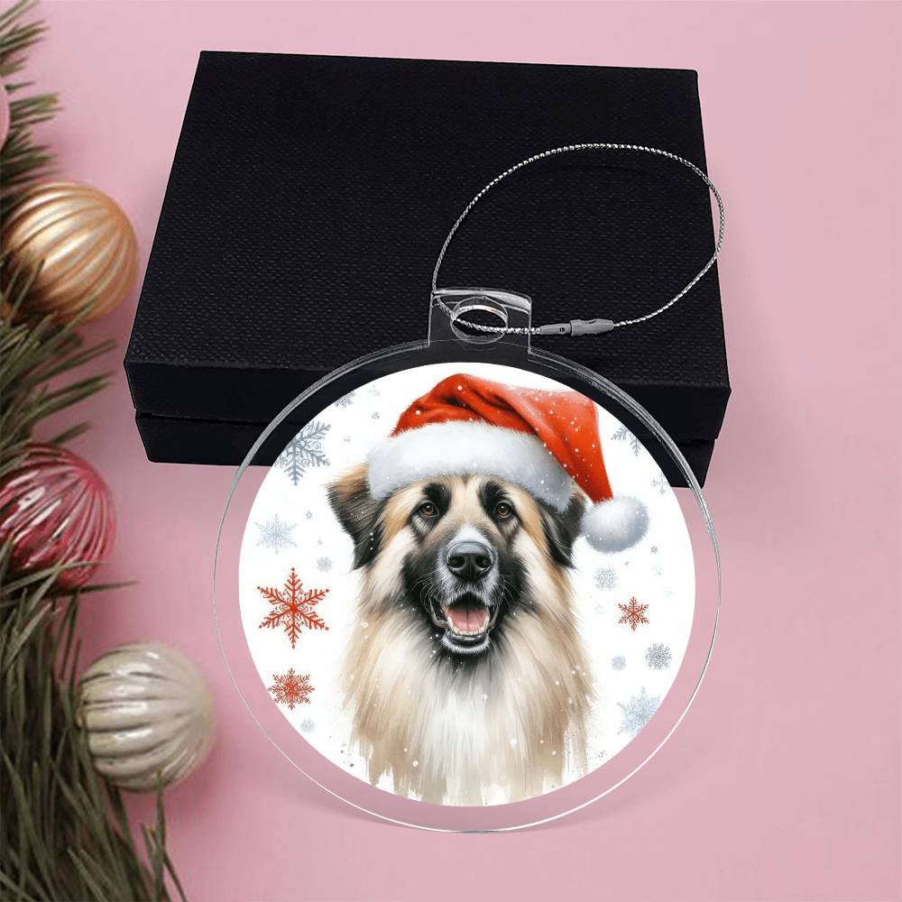 Christmas Dog - Anatolian Shepherd - Acrylic Ornament