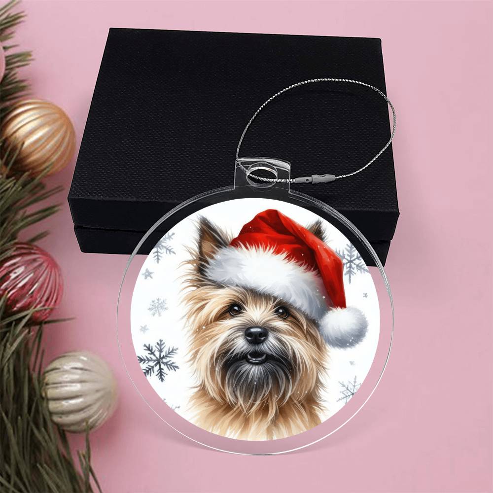 Christmas Dog - Cairn Terrier - Acrylic Ornament