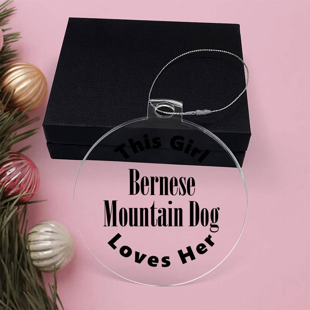 Bernese Mountain Dog - Acrylic Ornament