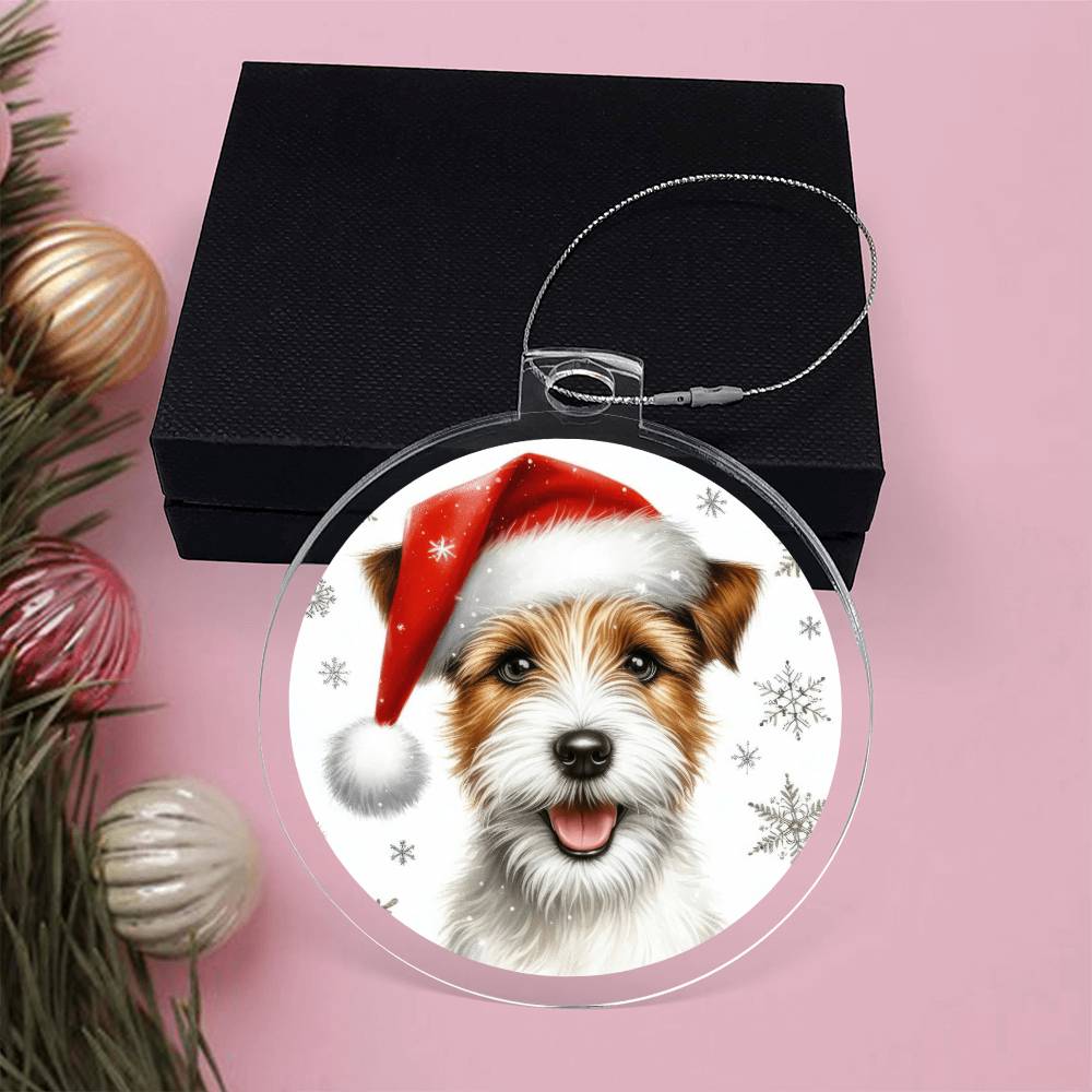 Christmas Dog - Parson Russell Terrier - Acrylic Ornament