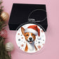 Christmas Dog - Basenji - Acrylic Ornament