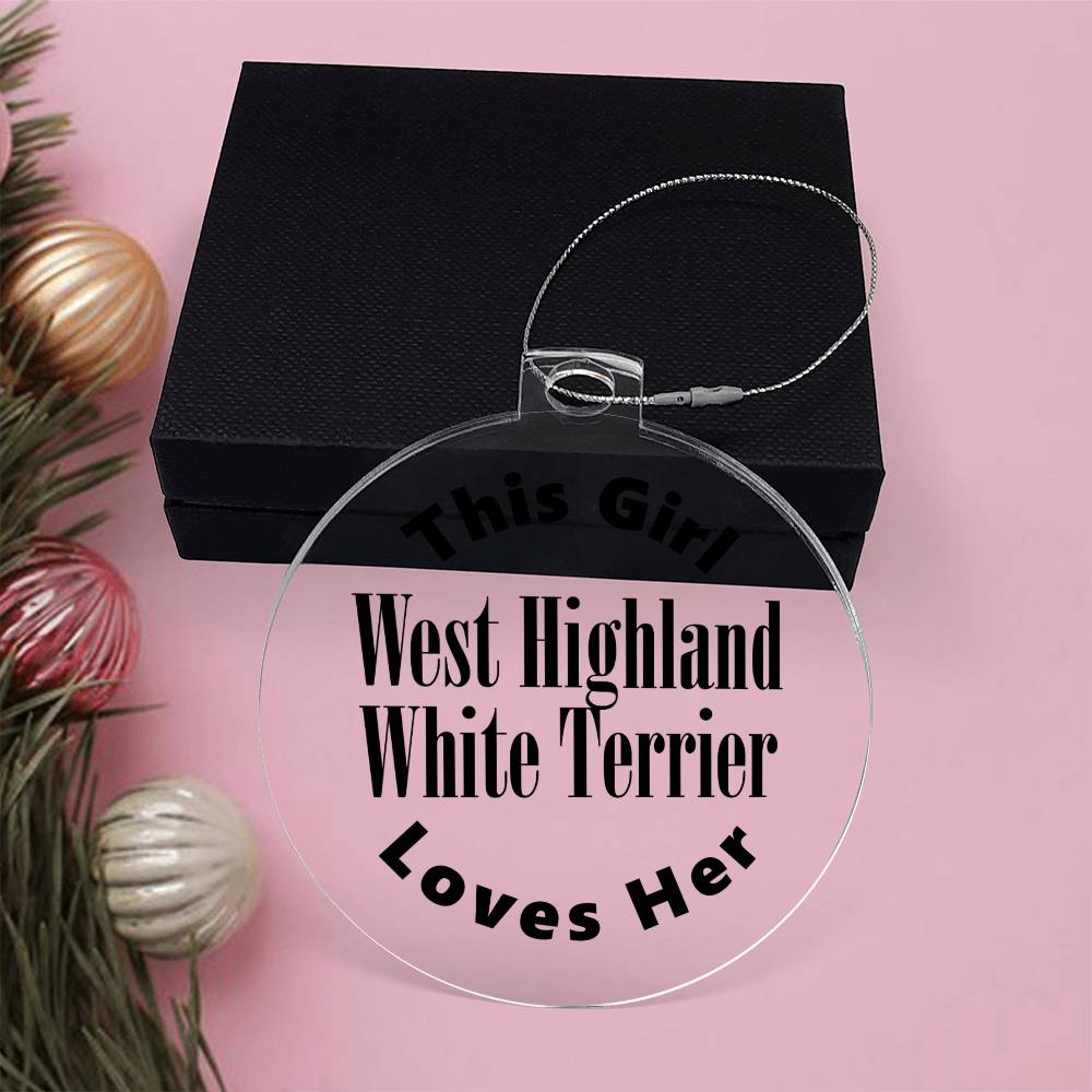 West Highland White Terrier - Acrylic Ornament