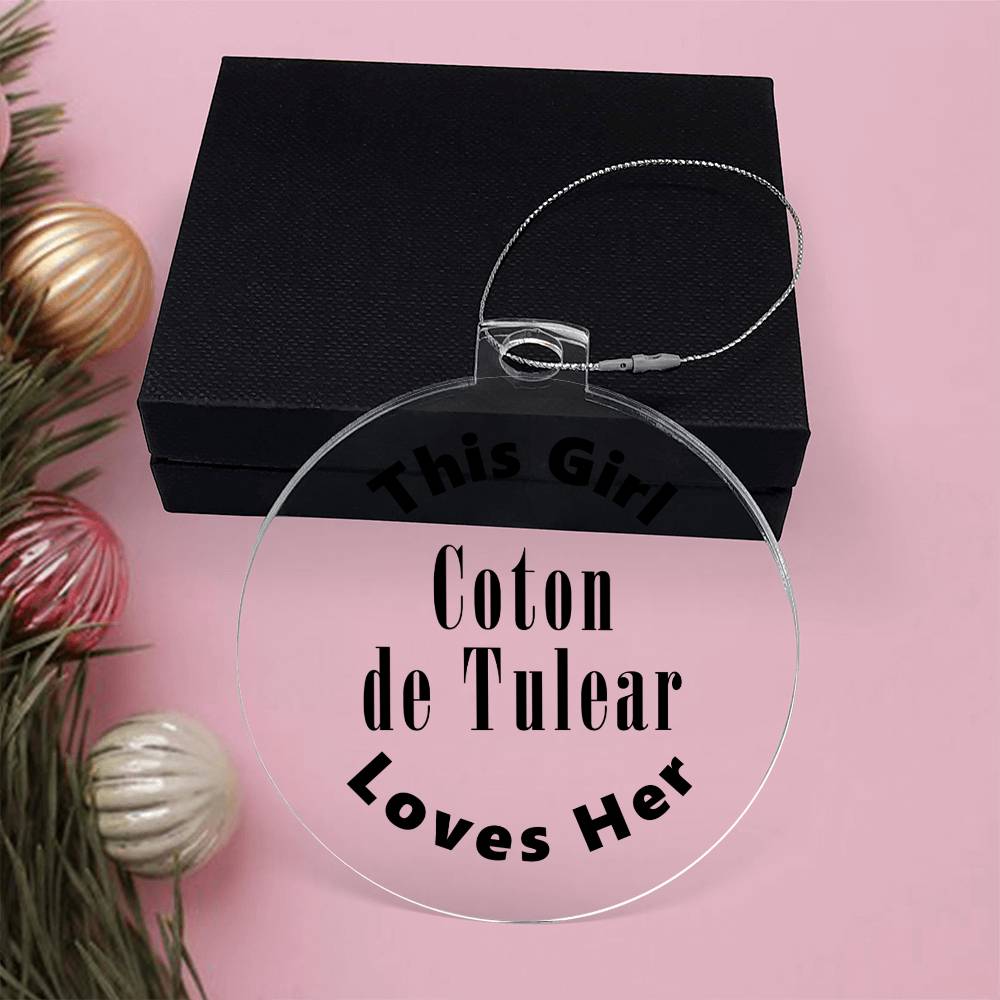 Coton de Tulear - Acrylic Ornament