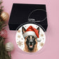 Christmas Dog - Belgian Malinois - Acrylic Ornament