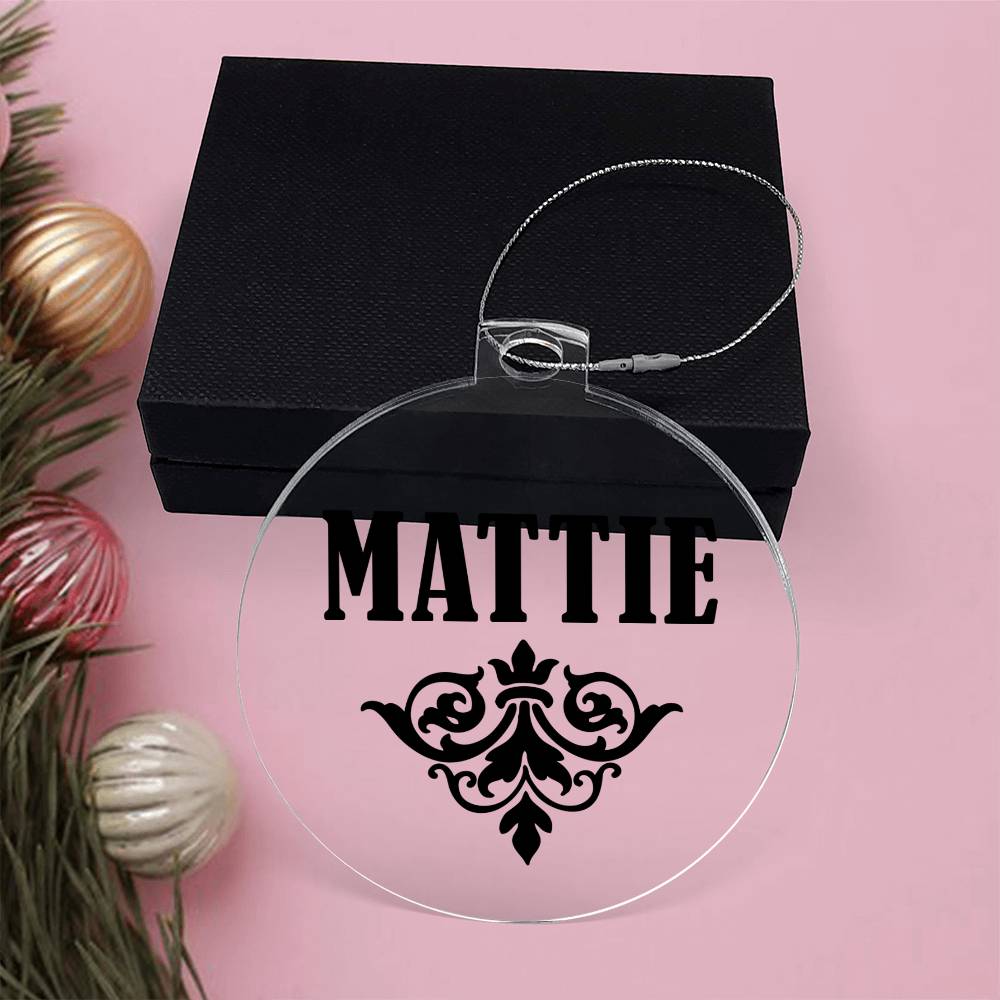 Mattie v01 - Acrylic Ornament