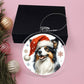 Christmas Dog - Border Collie - Acrylic Ornament