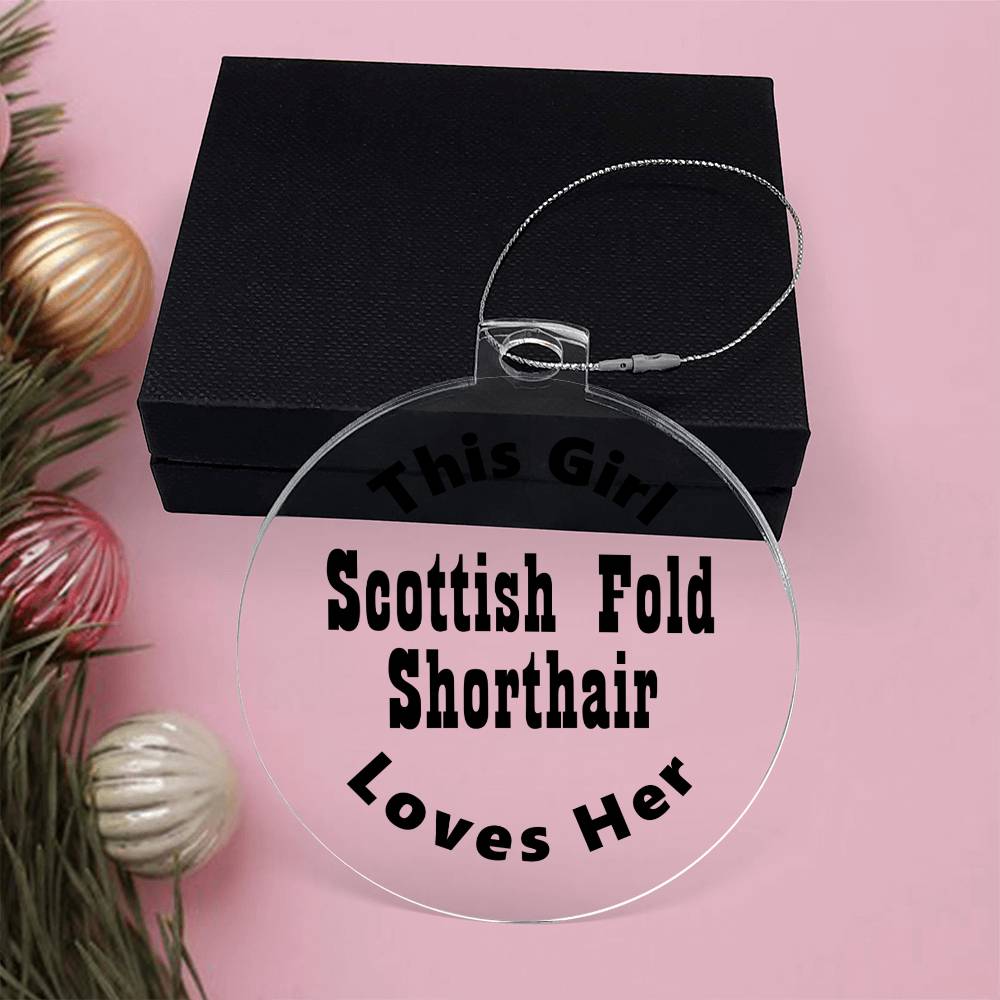 Scottish Fold Shorthair - Acrylic Ornament