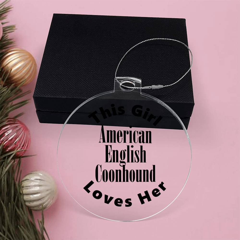 American English Coonhound - Acrylic Ornament
