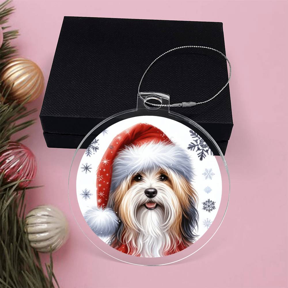 Christmas Dog - Havanese - Acrylic Ornament