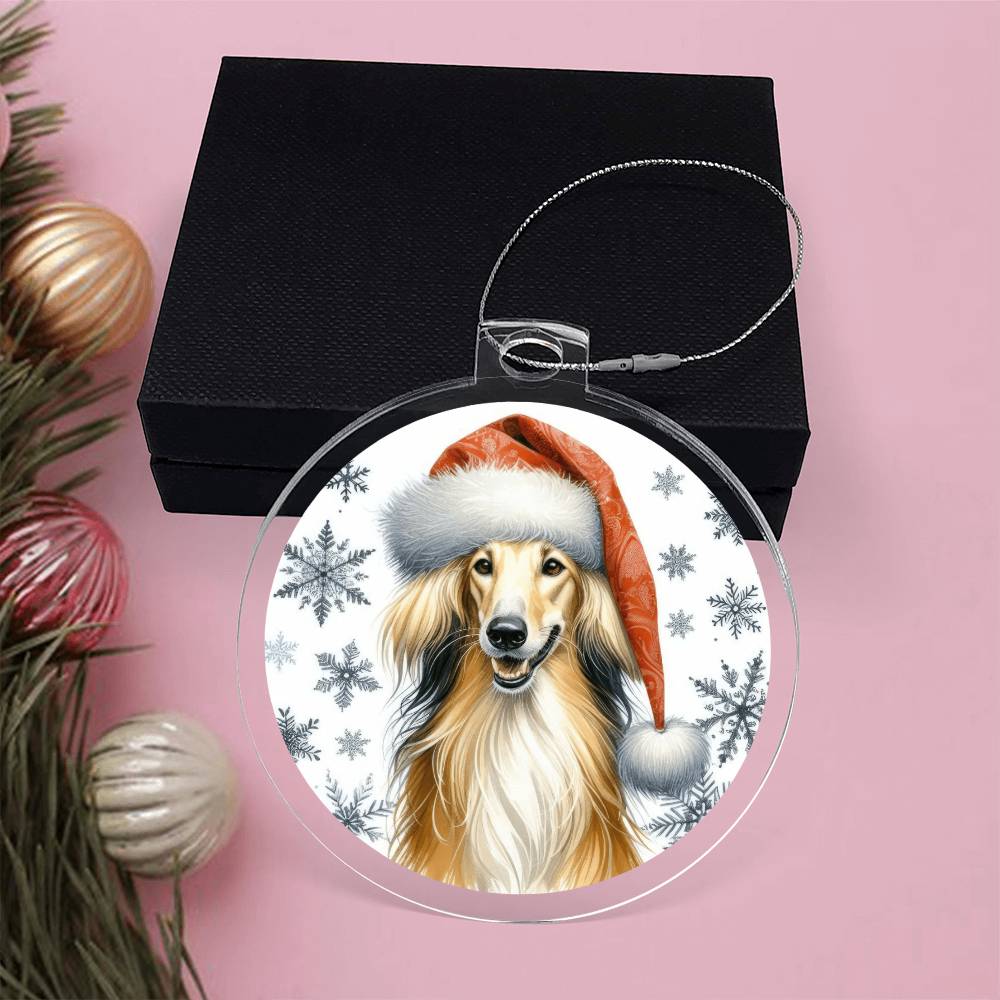 Christmas Dog - Saluki - Acrylic Ornament