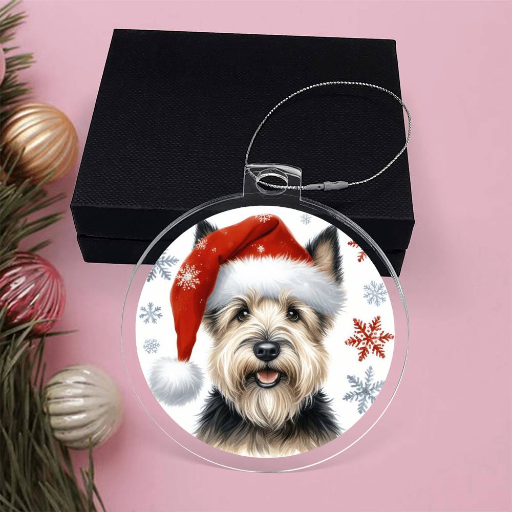 Christmas Dog - Scottish Terrier - Acrylic Ornament