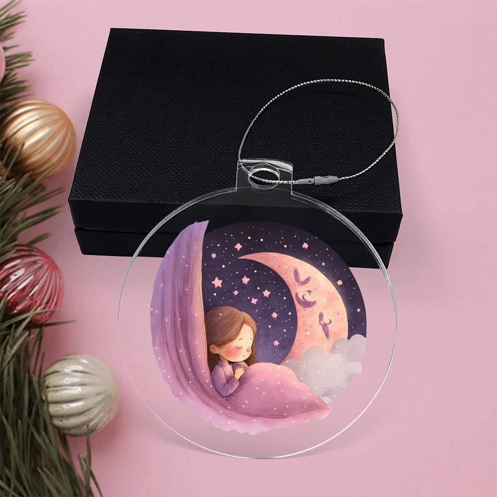 Sweet Dreams Baby Girl (Watercolor) 06 - Acrylic Ornament