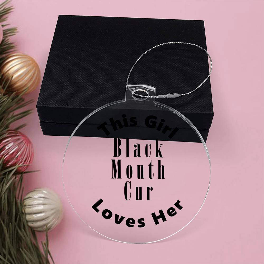 Black Mouth Cur - Acrylic Ornament