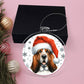 Christmas Dog - Basset Hound - Acrylic Ornament