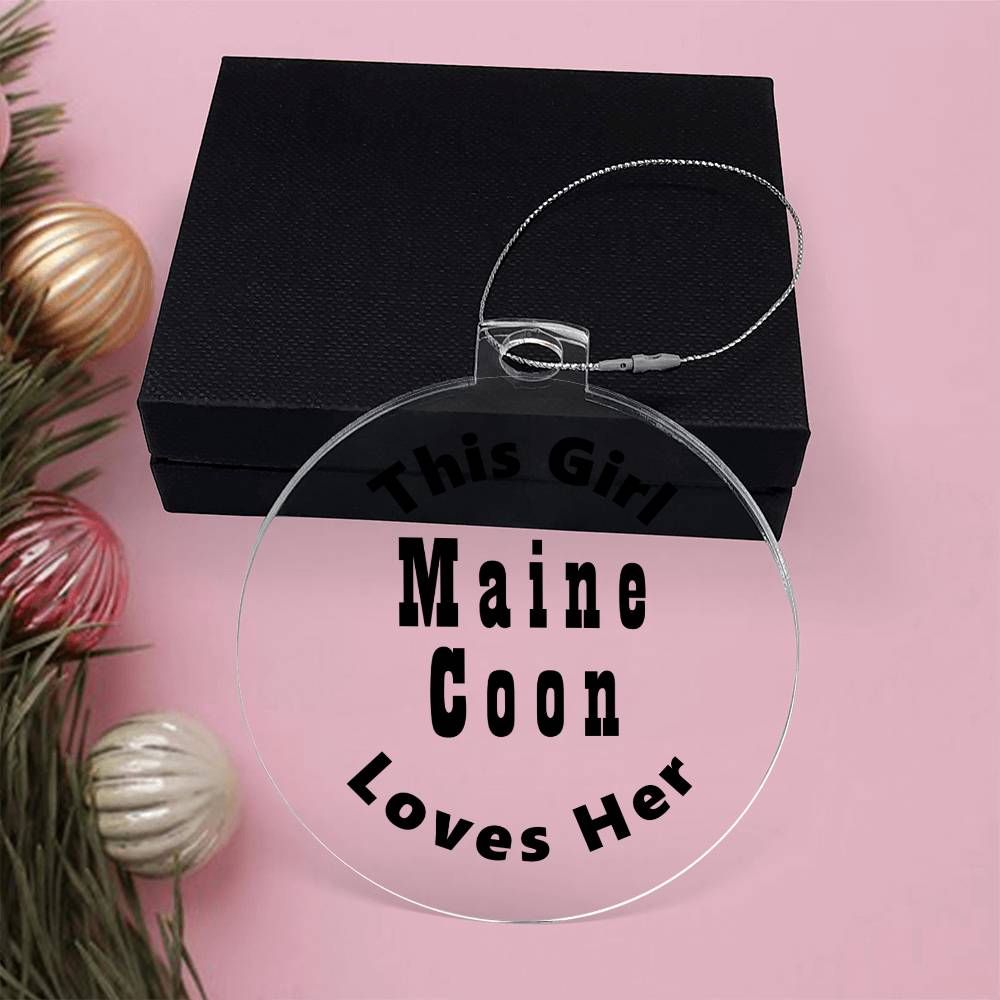 Maine Coon - Acrylic Ornament