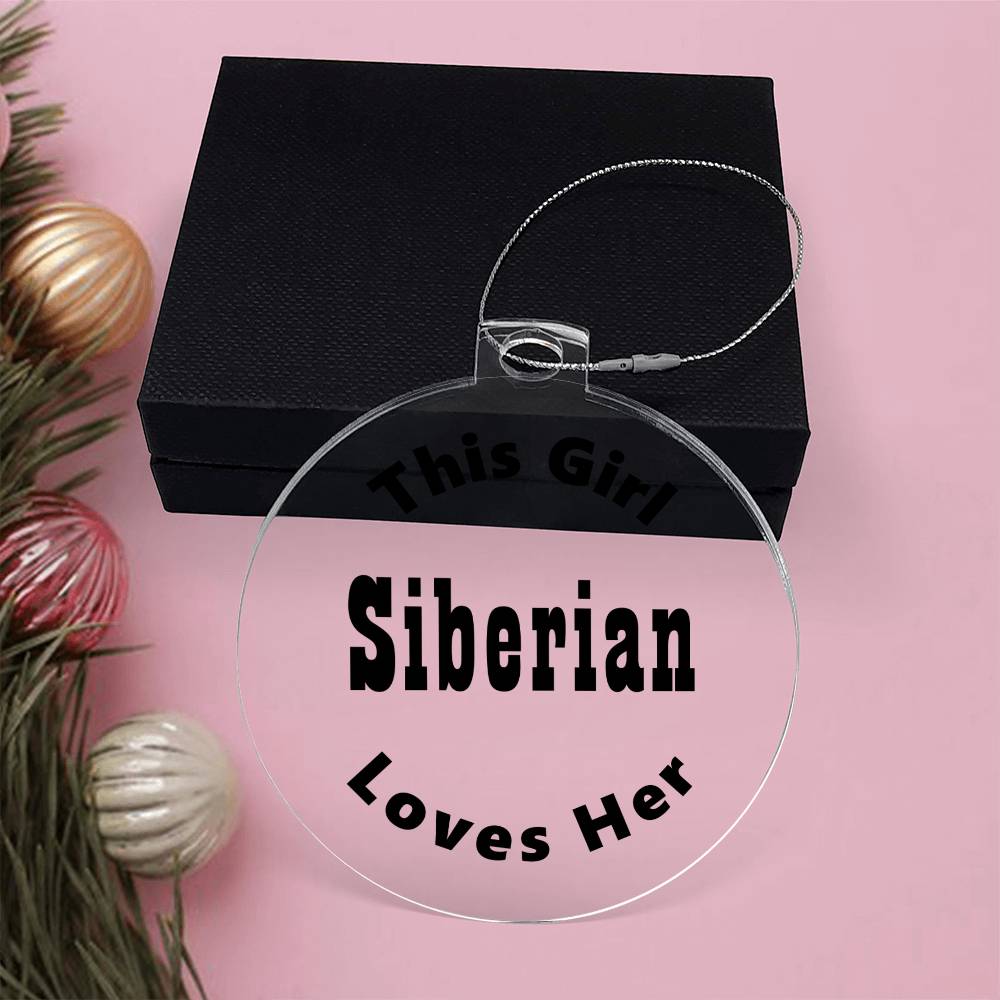 Siberian - Acrylic Ornament