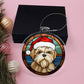 Dog Stained Glass Christmas Design 002 - Acrylic Ornament