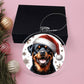 Christmas Dog - Rottweiler - Acrylic Ornament