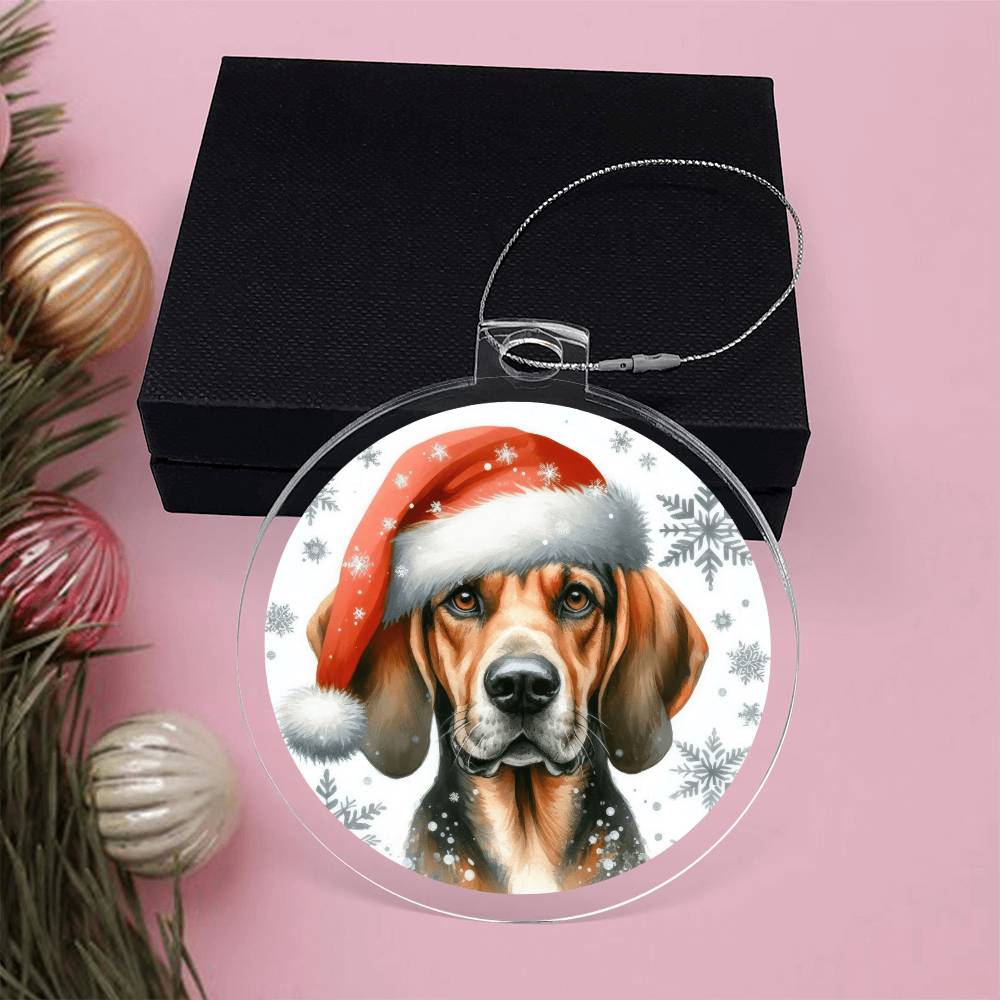 Christmas Dog - Plott Hound - Acrylic Ornament