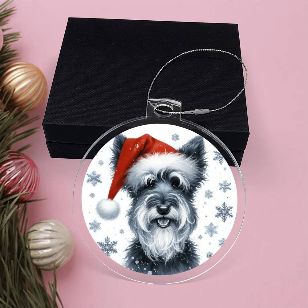 Christmas Dog - Kerry Blue Terrier - Acrylic Ornament