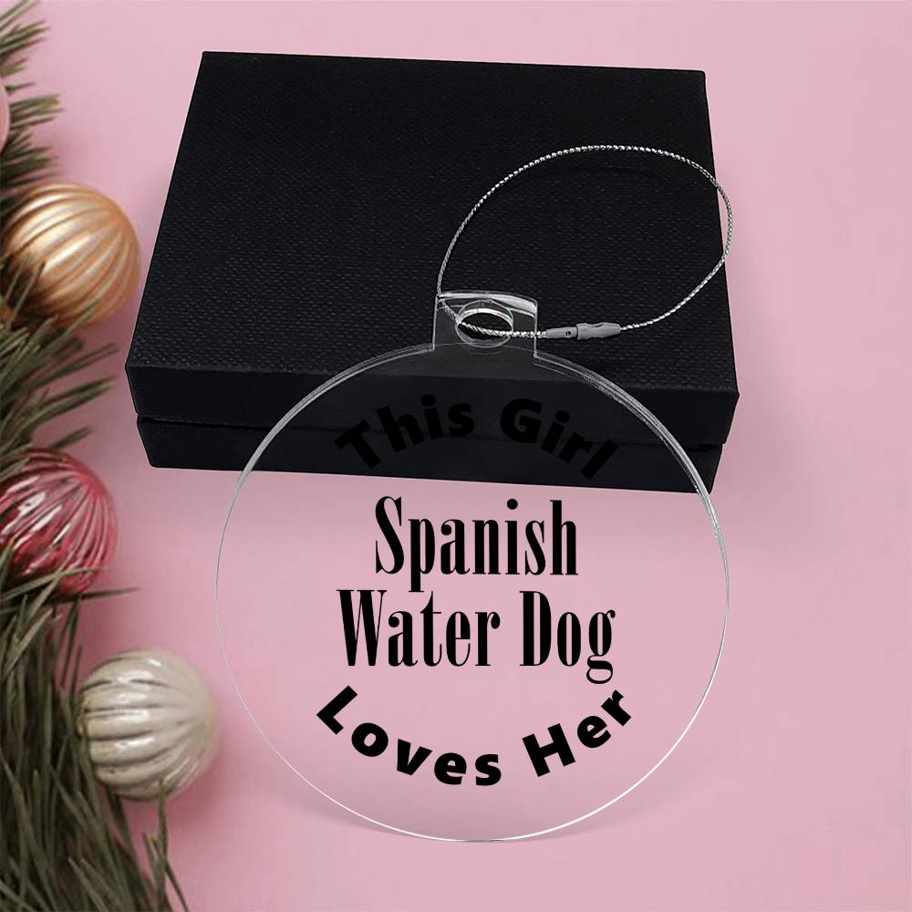 Spanish Water Dog - Acrylic Ornament