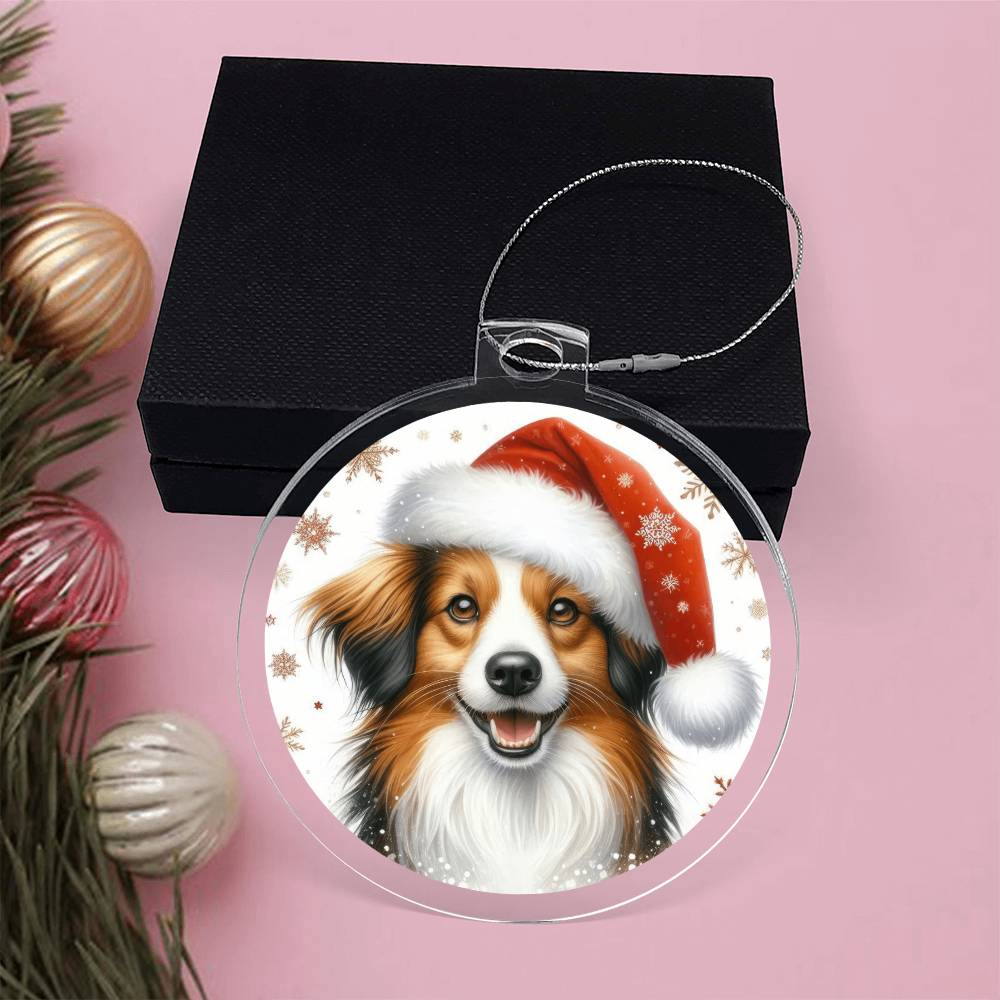 Christmas Dog - Kooikerhondje - Acrylic Ornament