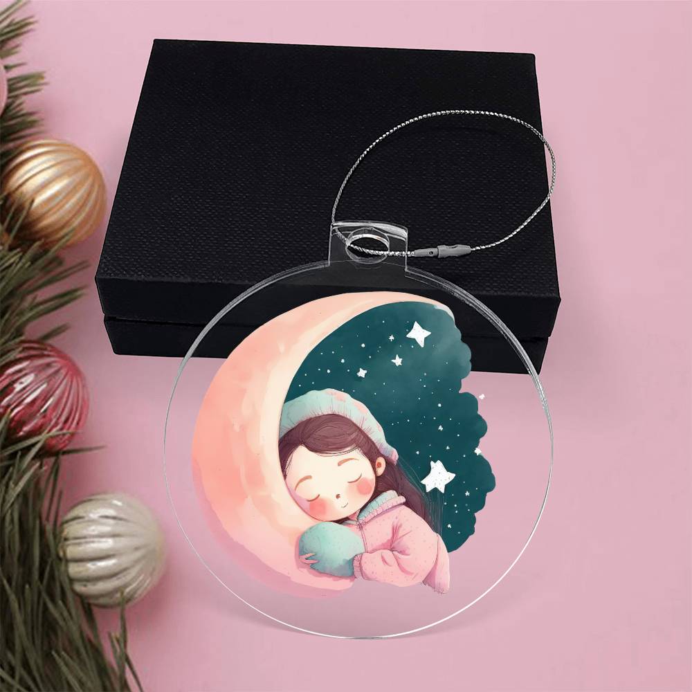 Sweet Dreams Baby Girl (Watercolor) 03 - Acrylic Ornament