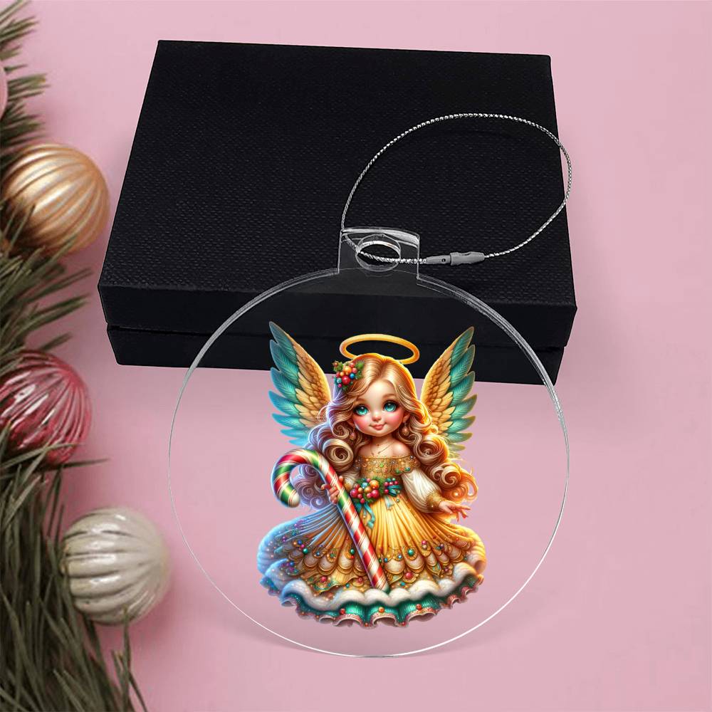Cute Christmas Angel 015 - Acrylic Ornament