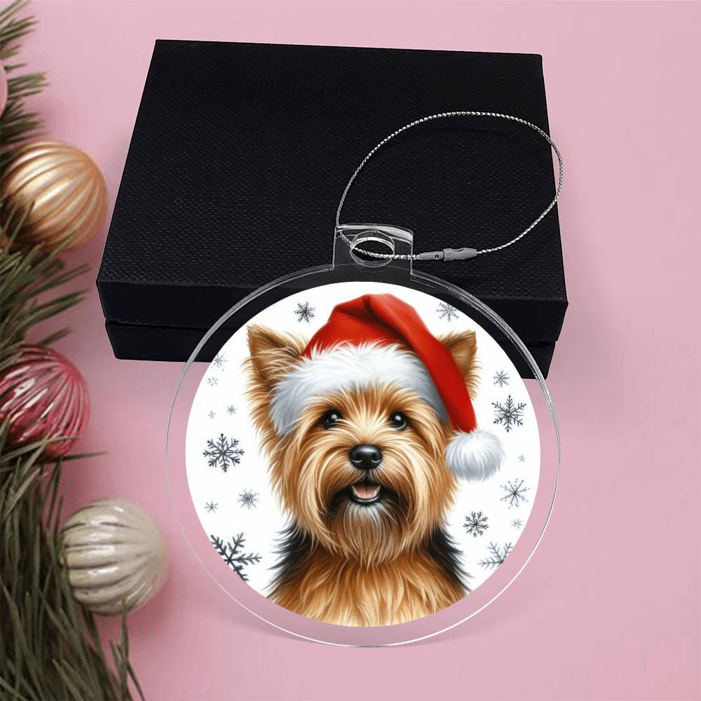 Christmas Dog - Norfolk Terrier - Acrylic Ornament