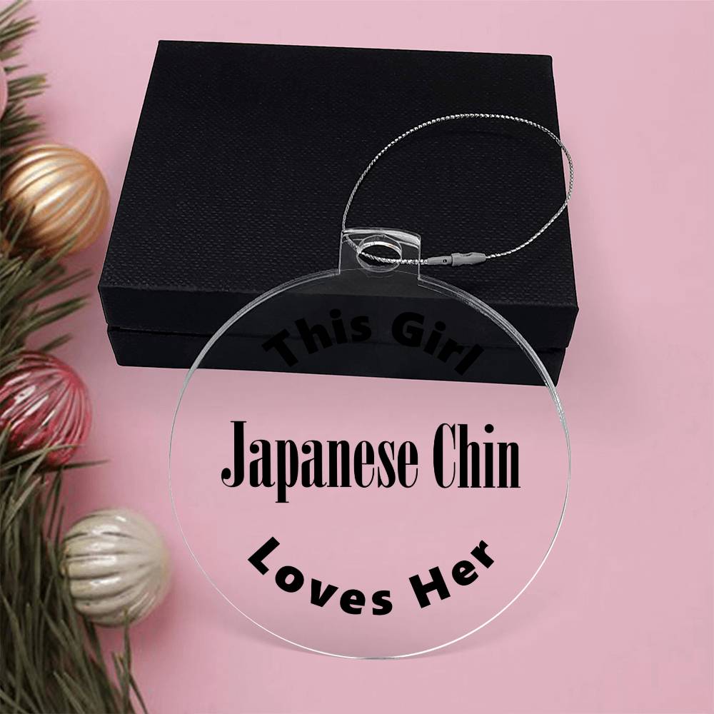 Japanese Chin - Acrylic Ornament