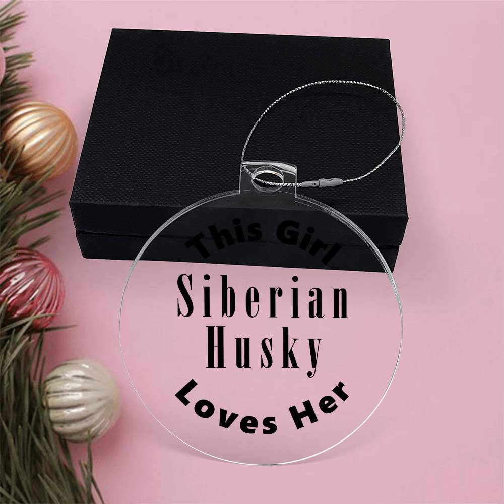 Siberian Husky - Acrylic Ornament