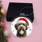 Christmas Dog - Spanish Water Dog - Acrylic Ornament