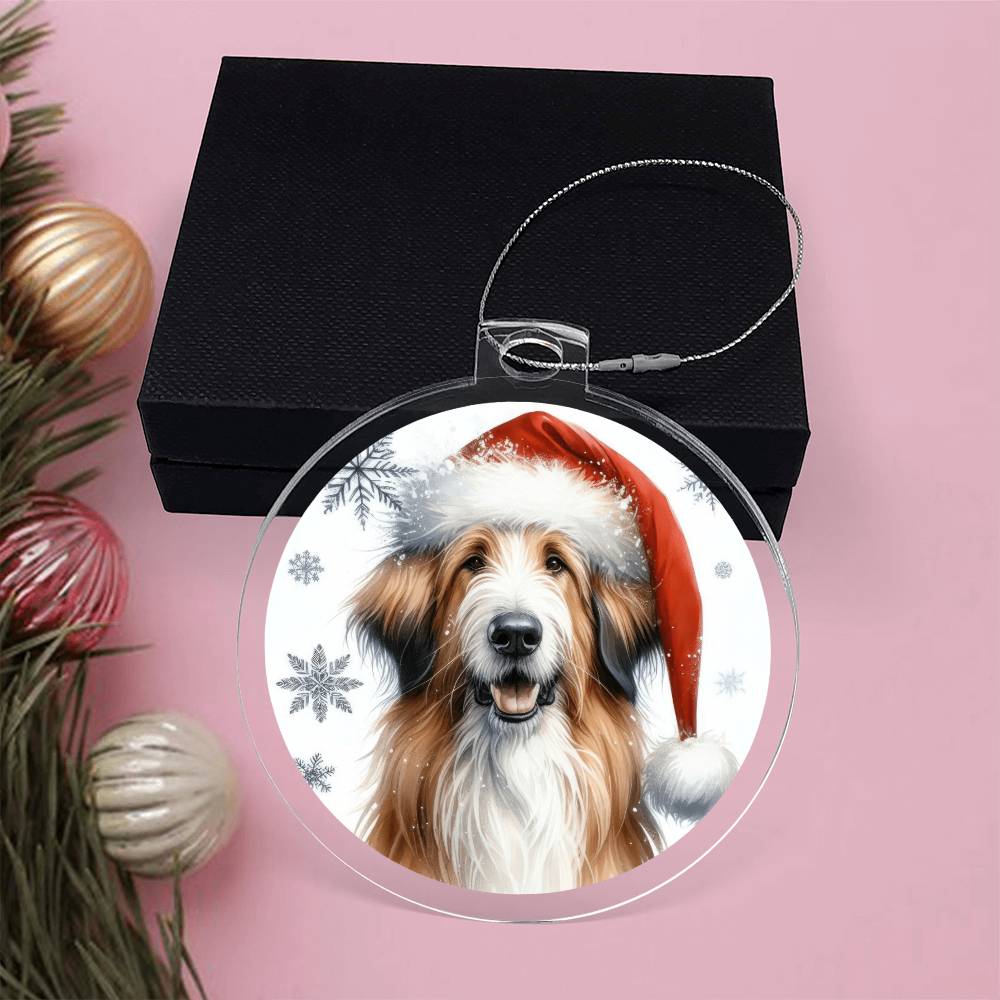 Christmas Dog - Berger Picard - Acrylic Ornament