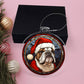 Dog Stained Glass Christmas Design 015 - Acrylic Ornament