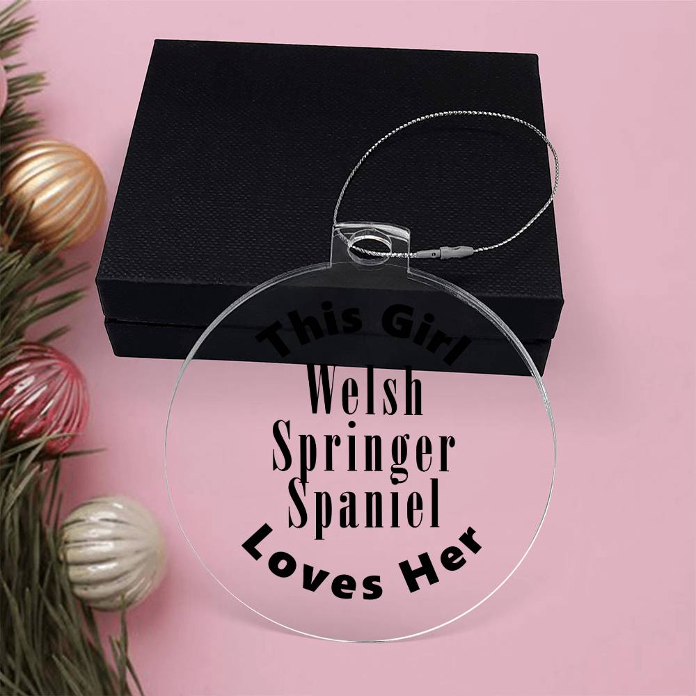 Welsh Springer Spaniel - Acrylic Ornament