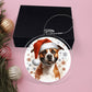 Christmas Dog - American Staffordshire Terrier - Acrylic Ornament