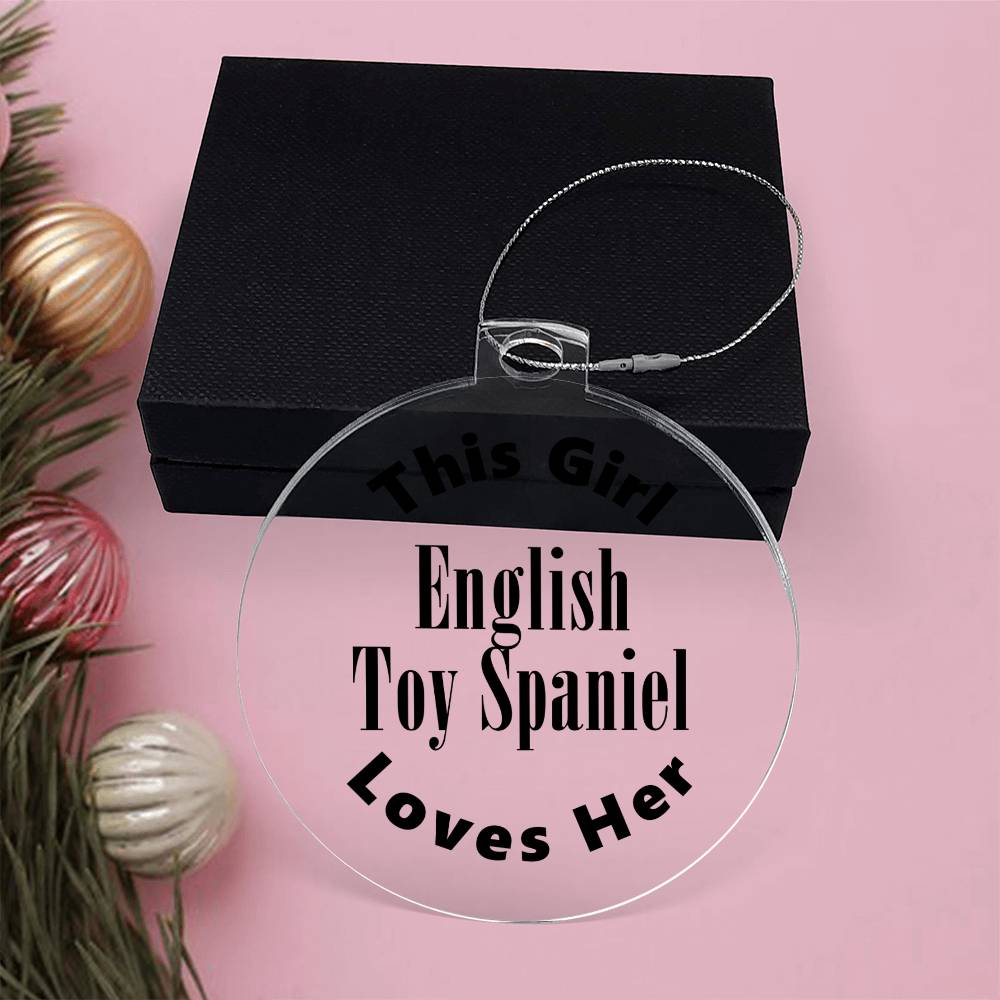 English Toy Spaniel - Acrylic Ornament