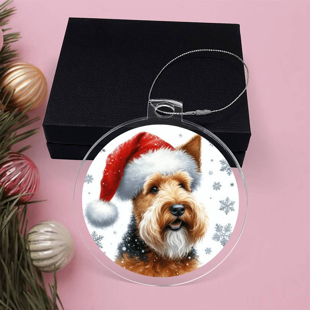 Christmas Dog - Welsh Terrier - Acrylic Ornament