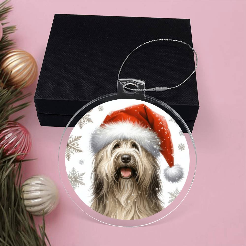 Christmas Dog - Bergamasco - Acrylic Ornament