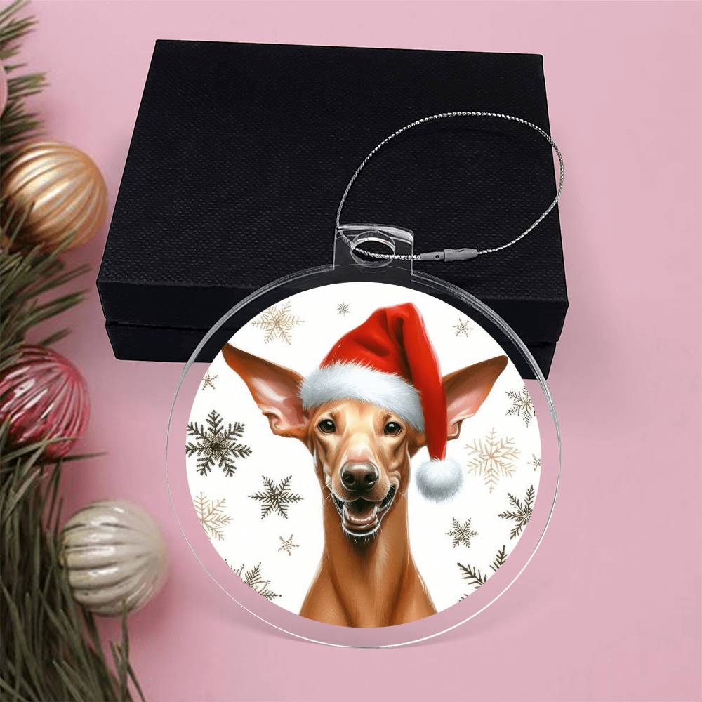 Christmas Dog - Pharaoh Hound - Acrylic Ornament