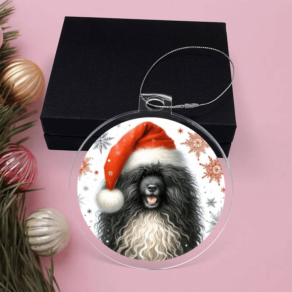 Christmas Dog - Puli - Acrylic Ornament