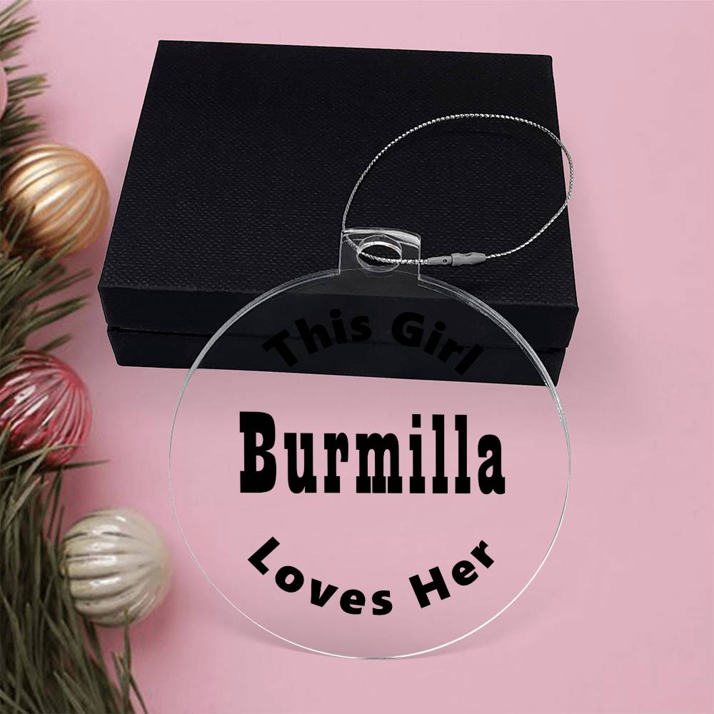 Burmilla - Acrylic Ornament